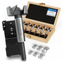 monkeystrong Forstnerbohrer Set 13-tlg. Ø 15–40 mm mit Tiefenstopp – Holzbohrer-Set aus gehärtetem Stahl