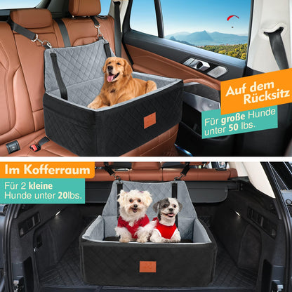 Hundesitz Auto für Grosse & Mittlere Hunde – Rücksitz, Waschbar