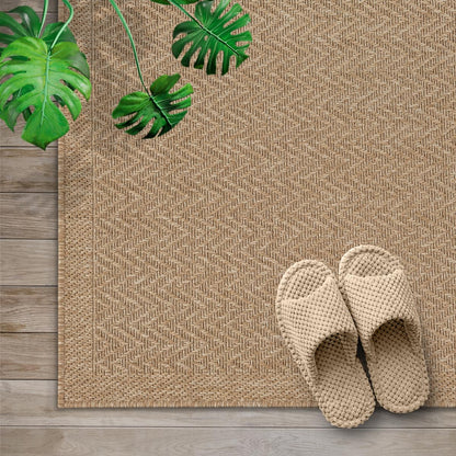 the carpet Kansas Outdoor Teppich Jute-Look, Nature, ca. 160 x 230 cm