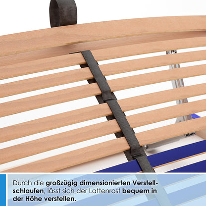 Schlummerparadies Comfort 44 Vario Lattenrost 90x200 cm, Buche