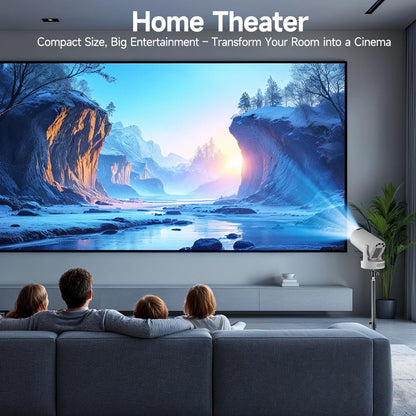 SmartView 4K FHD Mini Beamer Tragbarer Projektor - 180° Drehbar