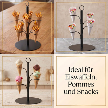 SpritzUpYourLife Getränke-Tower Aperol-Ständer für 8 Gläser, schwarz