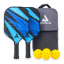 JOOLA Blue Lightning Pickleball Set – 2 Schläger, Tasche, 7-teilig: Blaue Pickleball-Schläger und Tasche zum Pickleball spielen.