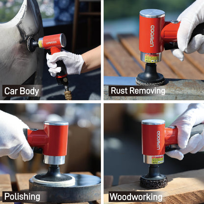 UPWOOD Mini Druckluft Rotationsschleifer Set 50mm - Rechtwinklig