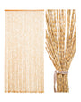 Ezcasch Holzperlenvorhang 90x200 cm, 52 Stränge, Beige, Türvorhang aus Naturholz als Insektenschutz