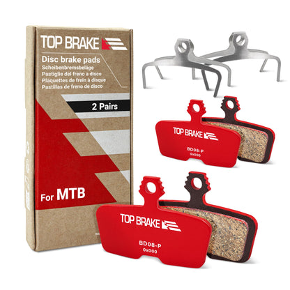 Top Brake Scheibenbremsbeläge BD08-P für SRAM/AVID Code, Guide RE, Keramikmischung, rot