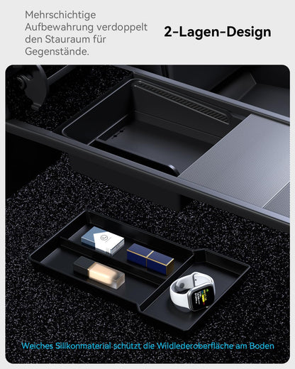 VIHIMAI Mittelkonsole Organizer Set 4-teilig, Tesla Model Y Juniper