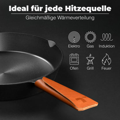 TECOR Gusseisenpfanne Induktion – 20 cm, geschliffen
