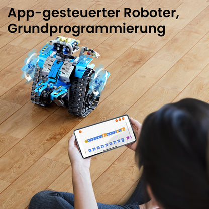 Sillbird Technik Roboter Bauspielzeug 5-in-1 mit App, 488 Teile