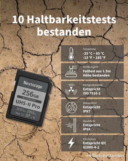 Nextorage F2PRO SD Speicherkarte - 64GB UHS-II SDXC