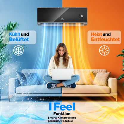 KESSER® Split Klimaanlage 9000 BTU/h WiFi R32