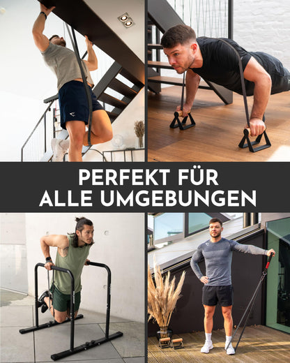 NEOLYMP Resistance Bands aus Naturlatex, 3er Set leicht (8-36 kg)