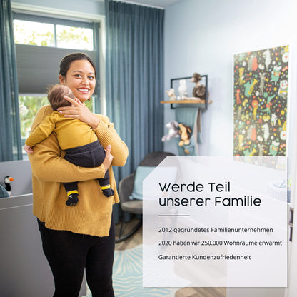 EcoHeat Infrarot Bildheizung 1200W – Weisser Rahmen