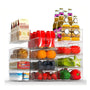 FINEW Kühlschrank Organizer 12er Set, durchsichtig, BPA-frei