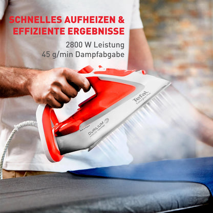 Tefal Easygliss Plus FV5738 Dampfbügeleisen, 2800 W, Vertikaldampf