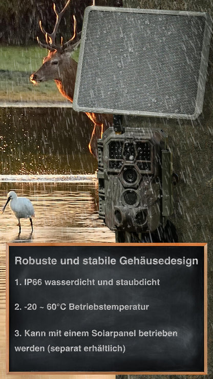 GardePro X50 Pro Max 4G LTE Wildkamera mit 48 MP und Live-Streaming