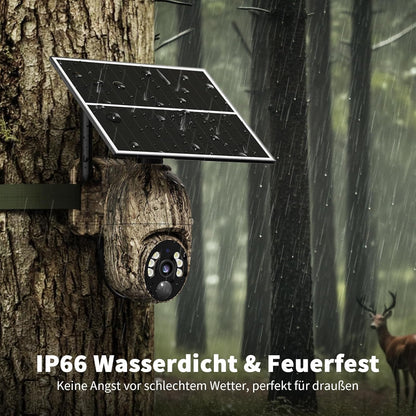 NUASI Wildkamera RBX-S60, 4G LTE, Solar, 2K Farbnachtsicht, IP66