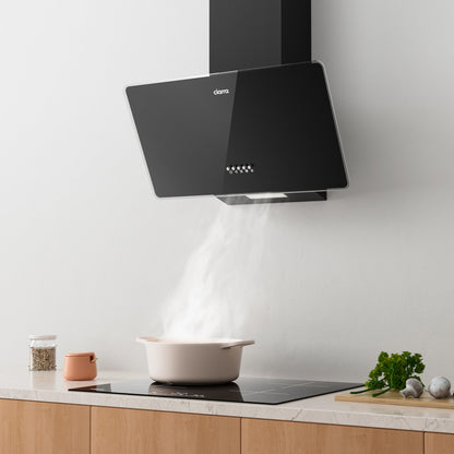 CIARRA CBCB6750 Kopffreie Schräghaube - 60cm Umluft/Abluft Schwarz