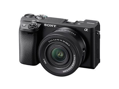 Sony Alpha 6400 mit 16-50mm Objektiv, spiegellose APS-C Systemkamera
