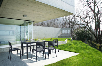 CLP Gartenstuhl Ares I Kunststoff Stapelstuhl - Dunkelgrau