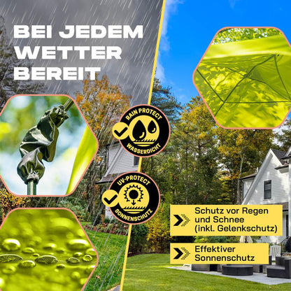 Lumaland Outdoor Pavillon 2.5x2.5m Pop Up Zelt - Grün