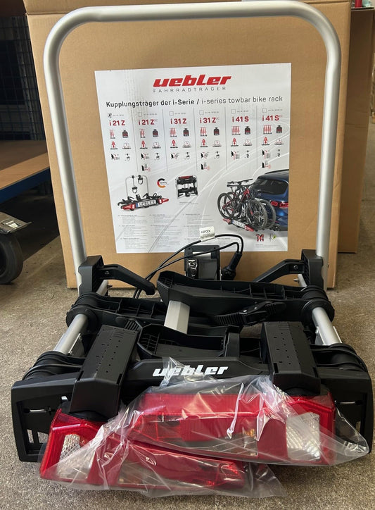 Uebler i21z Fahrradträger AHK 90° Abklappbar für 2 E-Bikes