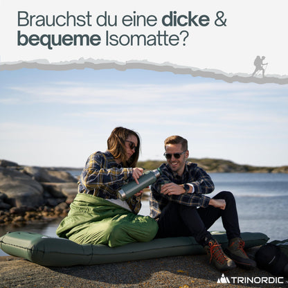 Trinordic Extradicke Isomatte – 12cm, 70cm Breit, Fusspumpe