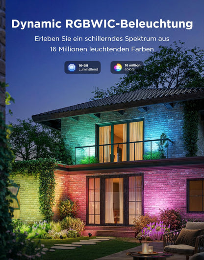 Govee Outdoor LED Strahler RGBWIC - Smart Gartenbeleuchtung 4er-Pack