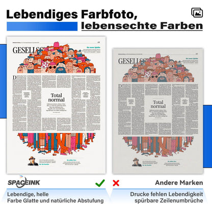 Spaceink Tinte 104 Multipack, 2 Sätze kompatibel für Epson Drucker