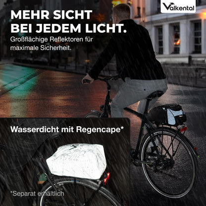 Valkental 3in1 Fahrradtasche für Gepäckträger mit Kühlfunktion, 10 L