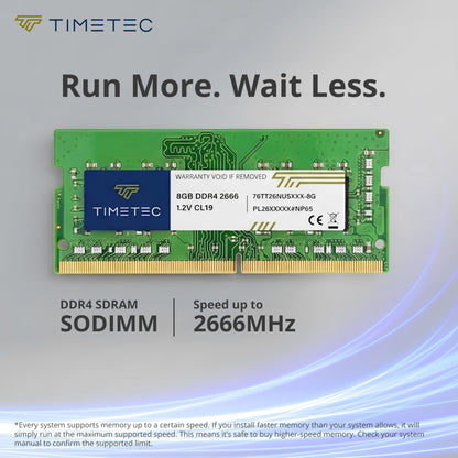 Timetec 8 GB DDR4 2666 MHz SODIMM Arbeitsspeicher für Laptop