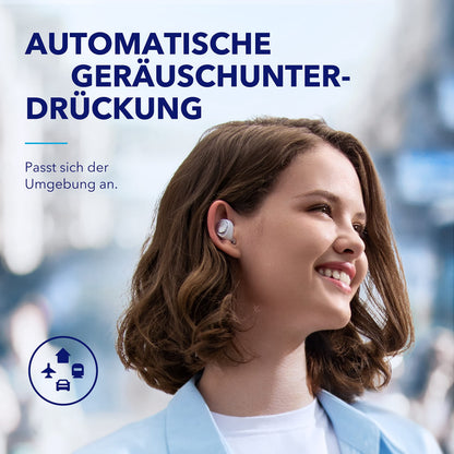 soundcore Space A40 In-Ear Kopfhörer mit ANC, 50h Akku, Weiss