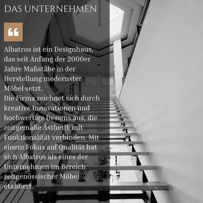 ALBATROS AARHUS Esszimmerstühle Skandinavisch – 4er Set Weiss