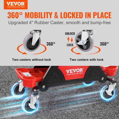 VEVOR Rollhocker Werkstatt – Mobil mit Aufbewahrungsbox