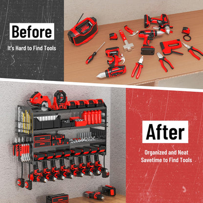 VeyFolzin.st Wandorganizer Schlagbohrschrauber – Metall Schwerlast