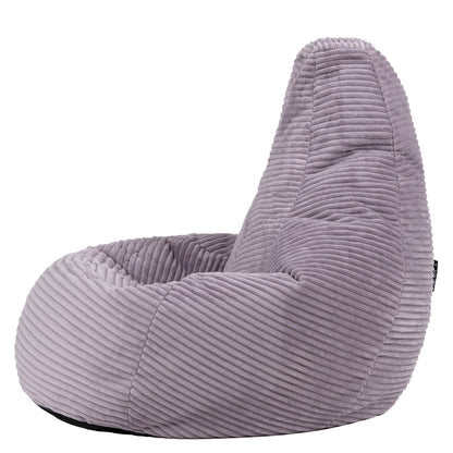 Icon Dalton Sitzsack Kinder – Lila, flauschiger Cord Stoff