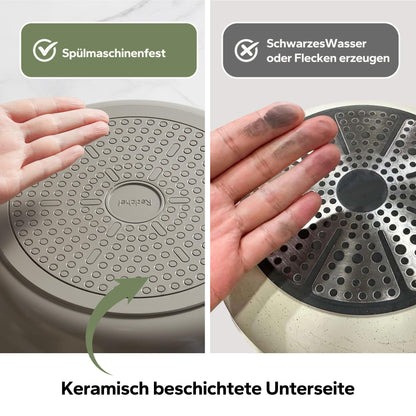 Redchef Topf- und Pfannenset 11-teilig, Keramik, Induktion, Grau