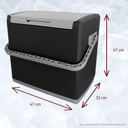 AEG Automotive KK Thermoelektrische Kühlbox 28L 12/230V, Schwarz