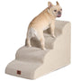 EHEYCIGA Hundetreppe 4 Stufen, Haustiertreppe aus Schaumstoff, Beige