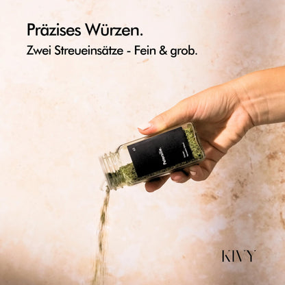 KIVY Gewürzgläser mit Streueinsatz, 24er Set, 120 ml, luftdicht