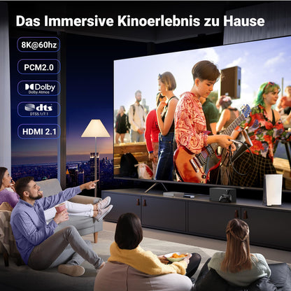 UGREEN HDMI 2.1 Switch 8K 3 In 1 Out mit Fernbedienung, VRR & ALLM