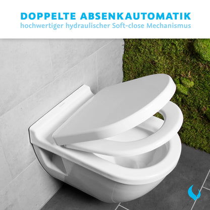Bullseat WC Sitz Duravit Starck 2/3 – Absenkautomatik, Weiss