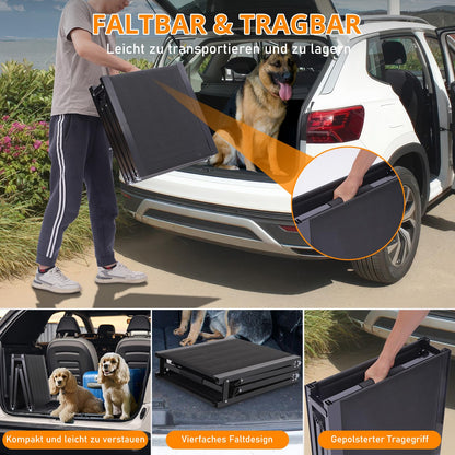 FASNATI Hunderampe klappbar für Auto & SUV – Alu leicht