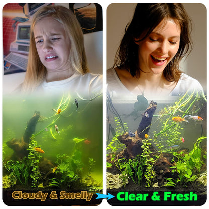 Coospider CTUV-H5P UV-Filterpumpe für Aquarien, 1200 l/h, 5 W