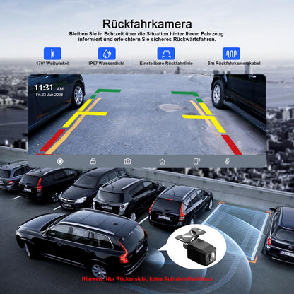 Avylet 9,26" wireless Carplay Display - Android Auto, Rückfahrkamera