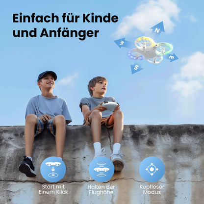 Ameta Morpho Kinderdrohne mit 1080P HD Kamera und FPV für Anfänger