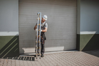 DRABEST PRO Serie Alu Trittleiter beidseitig - 8 Stufen