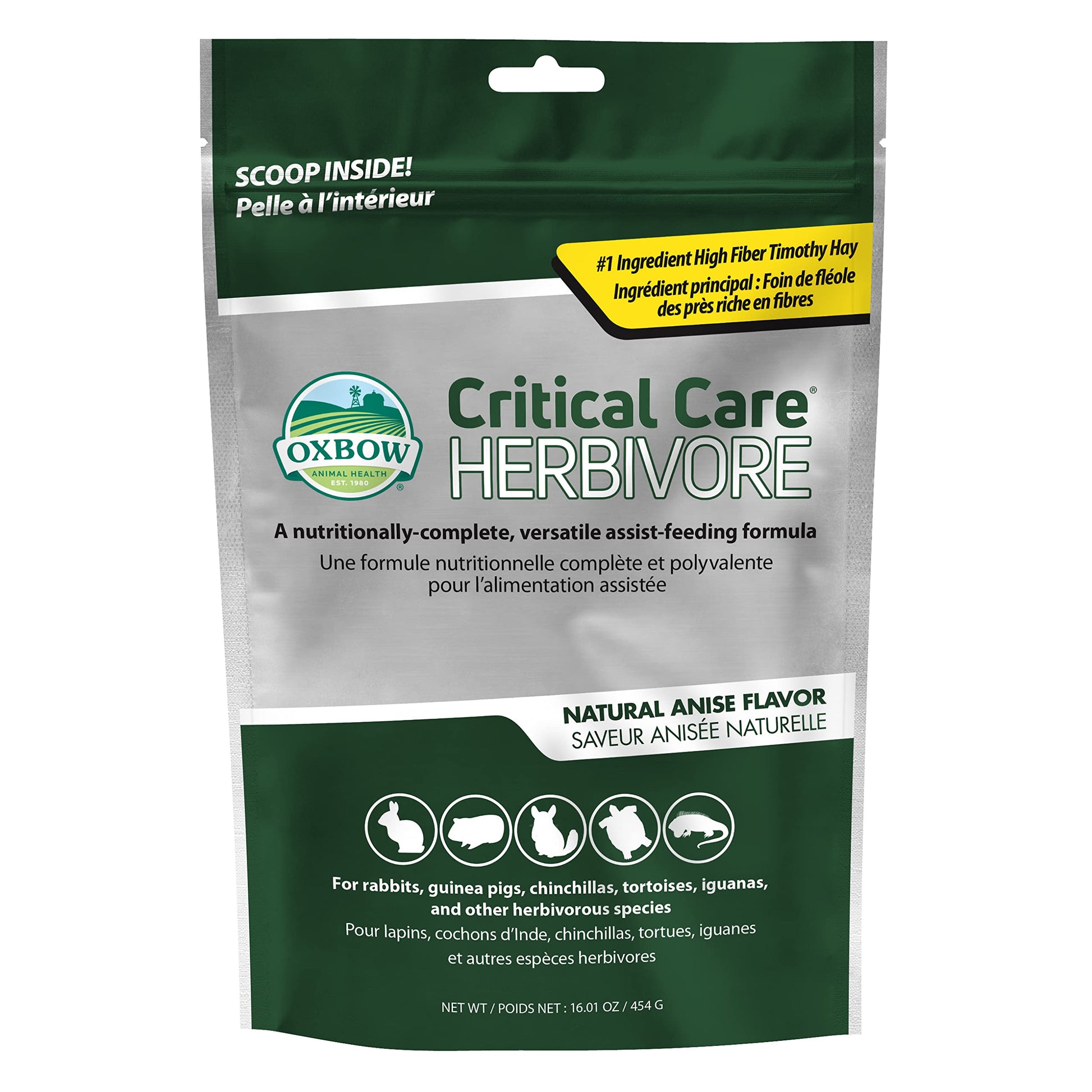 Oxbow Critical Care Herbivore Aufbaufutter, Anis, 454 g Beutel