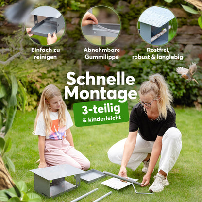 linthagen 3-in-1 Futterhaus mit Ständer - gross, wetterfest