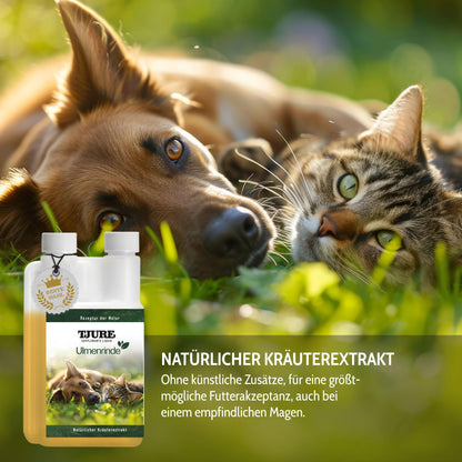 TJURE Ulmenrinde Liquid mit Honigkraut für Hunde & Katzen, 1000 ml